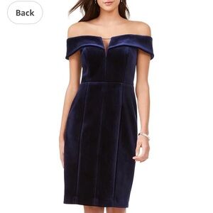 Vince Camuto Midnight Blue Velvet Dress